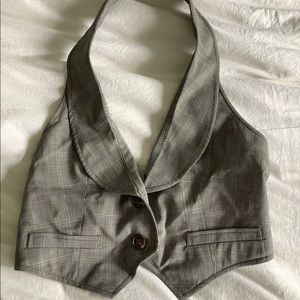 J crew plaid vest women’s xs s wool y2k